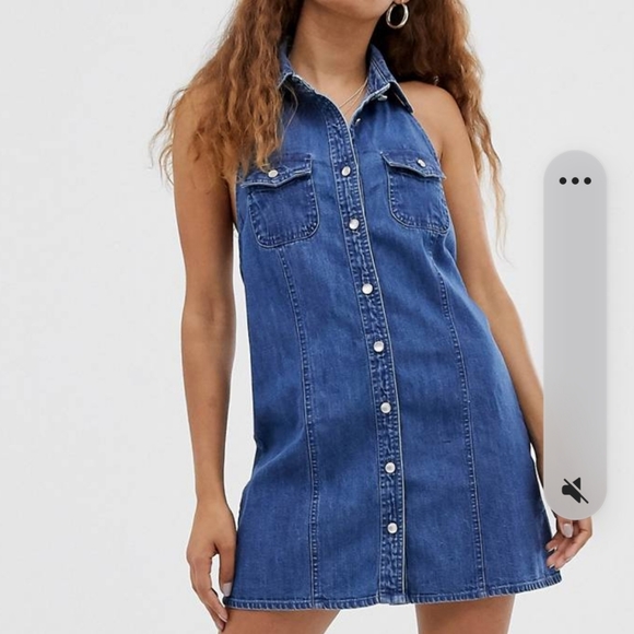 ASOS Petite Dresses & Skirts - NWOT Asos Petite denim pocket collar dress